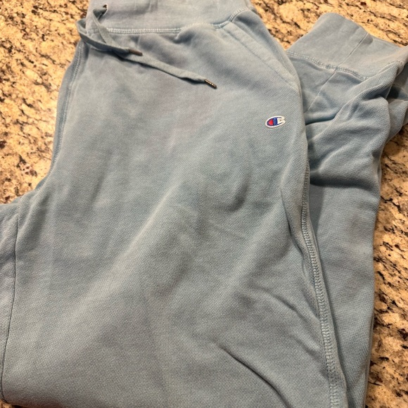 Champion Aqua Blue Cropped Hoodie & Sweatpants Large - Picture 6 of 11